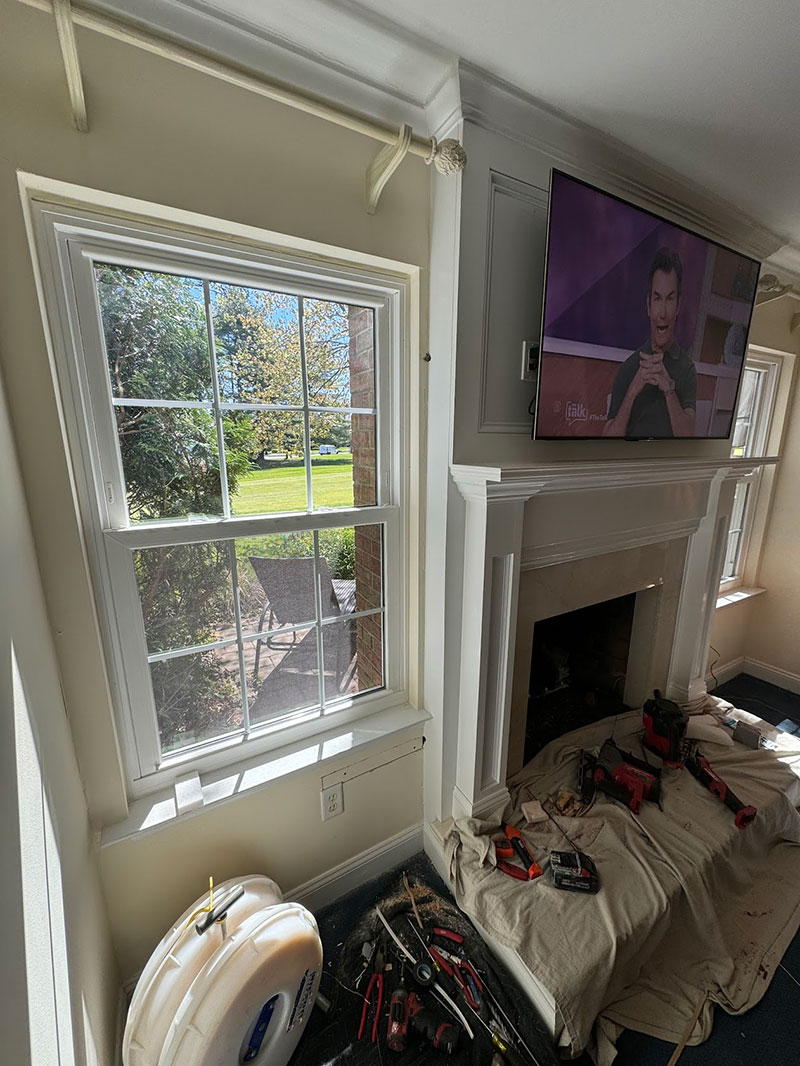 TV Installation & Mounting work by Integrity Electrical Contracting Inc